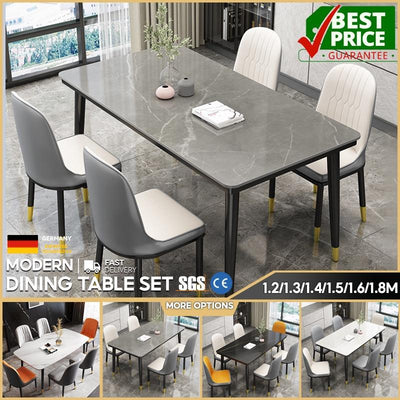 Dining Table Marble Slate Dining Table Household Small Apartment Dining Table And Chair Combination