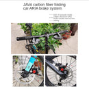 JAVA ARIA Foldable Bicycle Folding Bicycle Carbon Fiber Folding Bike 18 Speed Double Disc Brake Bike