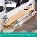 Cabinet Narrow Tv Solid Wall-mounted Wood Simple Modern Hanging Wall Bedroom Small Apartment Nordic