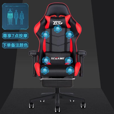 ARTISAM Massage Gaming Chair Rotating Armrest Computer Chair With Footrest Office Chair