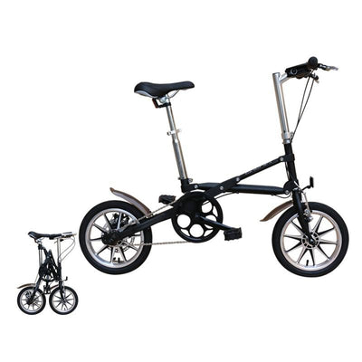 Fast Folding Bicycle Fold In One Second 14-inch Portable Folding Bicycle For Adults And Students