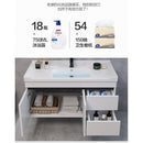 Nordic Solid Wood Bathroom Cabinet Combination Bathroom Washstand Washbasin Cabinet Small Family