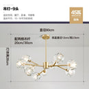 HJFA Living Simple Modern Bedroom Dining Room Crystal Glass Chandelier Magic Bean Light Luxury