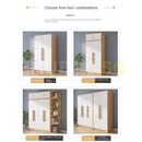 Solid Wood Wardrobe Bedroom Modern Simple Large Capacity Nordic Wardrobe Clothes Storage Cabinet