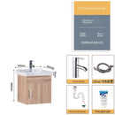 Solid Wood Bathroom Cabinet Wash Basin Cabinet Combination Washbasin Balcony Toilet Wall-mounted