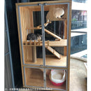 Pet Cage Cat Cabinet Cage House Indoor Winter Warm and Thick Enclosed House Package Installation