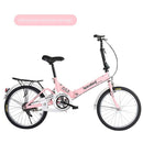 Folding 20-inch Adult Male Female Youth Student Shock Absorption Variable Speed Bicycle Small and