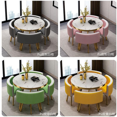 Dining Table Dining Table Set Light Luxury Dining Table and Chair Small Round Table OfficeTable and