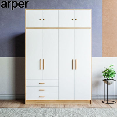 Arper Nordic Wardrobe Home Solid Wood Open Wardrobe Bedroom Large-capacity Locker Children's