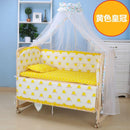 Crib Solid Wood Baby Bed Lacquerless Baby Cradle Foldable Multifunctional Desk Mobile Portable