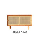 GC Shoe Rack Bench Rattan Woven Shoe Cabinet Integrated Household Doorstep Sitting Low Solid Wood