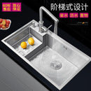 Stepped Sink Kitchen Sink 304 Stainless Steel Sink Kitchen Sink Kitchen Sink Thickened Single Sink