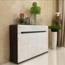 Shoe Cabinet Modern Simple Cupboard Home Door Large Capacity Solid Wood Multifunctional Storage