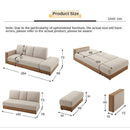 YOOKE Folding Sofa Scandinavian Japanese Sofa Bed Living Room Multifunctional Dual-use With Storage