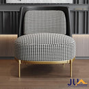 JUZHUXUAN Craftsmanship, light luxury, thousand bird lattice fabric sofa, hotel living room,