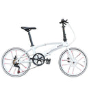 Hito X6 Foldable Bicycle 20/22-inch Double Tube Folding Bicycle Ultra-light Magnesium Alloy Portable