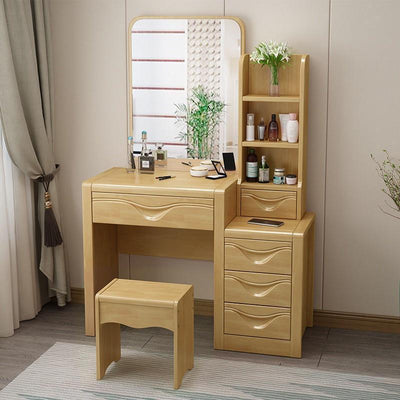 【In Stock】Modern Chinese Dressing Table Modern New Chinese Dressing Table Bedroom Modern Simple