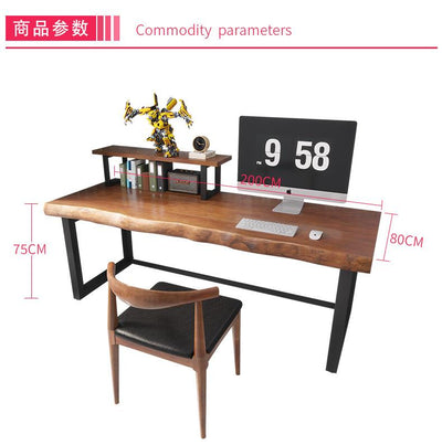 Study Log Desk Household Solid Wood Desk Computer Desk Simple Desk Workbench