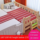 Solid Wood Baby Bed Baby Cot Boy Single Bed Girl Princess Bedside Bed Widened Small Bed With Rails