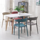 Dining Chair Stackable Chair Simple Horn Chair Thickened With Backrest Plastic Chair Home Dining