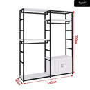 🔥🔥【Ready Stock】Bedroom Locker Cloakroom Double-decker Hanger Simple Style Home Open Floor-to-be