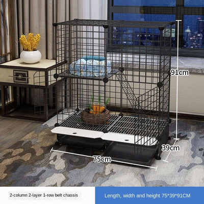 Pet Playpen Cat Rabbit Fence Isolation Door Plastic Indoor Cage Kennel