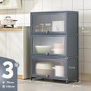 GUJIA Kitchen Cabinet Storage Cabinet Multi-layer Floor Shelf Multifunctional Cupboard Cabinet