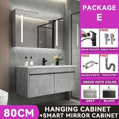 Zcm Bathroom Cabinet Washbasin Cabinet Combination Bathroom Modern Simple Washbasin Washstand Mirror