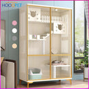 HOOPET Cat Cage Solid Wood Villa Pot Cage Super Large Luxury Cabinet Nest Kitten Double Deck Three