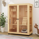 HERON Cat Cage Villa Solid Wood Luxury Home Cat Cabinet General Breeding Room Pet Room