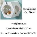 Cat Condo Space Capsule Cat Wall Free Punch-free Nail-free Diy Cat Climbing Wall Hanging Cat's Nest