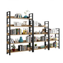 Steel And Wood Bookshelf Iron Shelf Floor Multi-storey Living Room Storage Shelf Display Shelf