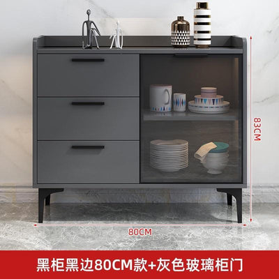 Zcm Sideboard Kitchen Cabinet Cupboard Household Kitchen Storage Rack Locker Tea Cabinet Wine