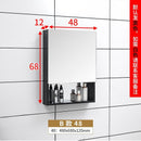 Bathroom Mirror Cabinet Wall Mounted Aluminum Alloy Toilet Mirror Wall Mounted Storage Box with