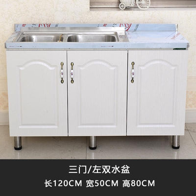 Simple Kitchen Cabinet Stainless Steel Storage Table