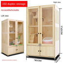 Cat Cage Villa Apartment Solid Wood With Climbing Rack House Dispaly Cabinet Four Seasons Universal