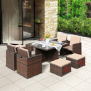 GC Outdoor Table And Chair Rattan Chair Combination Courtyard Leisure Balcony Terrace Garden Rattan