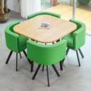 (MUWU) Simple Negotiation Stoic Table and Chair Combination 4 People Leisure Creative Reception Net