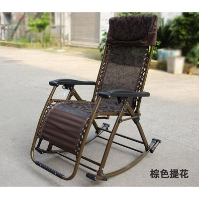 Reclining Chair Foldable Chair Foldable Armchair Adult Family Balcony Lazy Chair Leisure Folding Nap