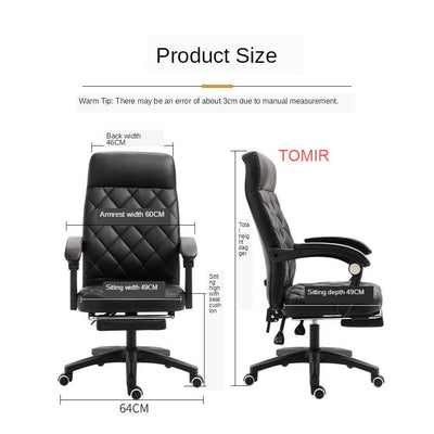 Computer Chair Office Chair Leather Seat Lifting Swivel Massage Chair