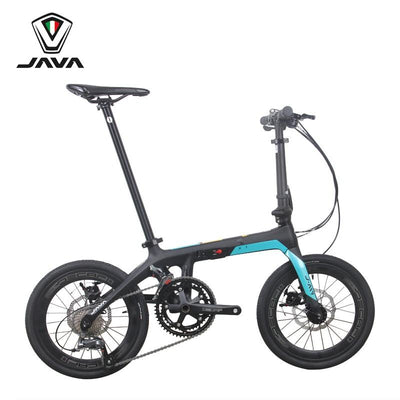 Java Foldable Bike， J-Air X1 18s (Java Aria Mini)- 16" 349 - Carbon Fiber - Ultra Light Only 9.6Kgs