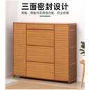 GC Shoe Cabinet Multi-layer Shoes Cabinet Household Solid Wood Shoes Shelf Door Entry Storage