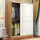 Kinbolee Solid Wood Wardrobe Multi-smell Small Wardrobe Nordic Sliding Door Wardrobe