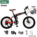 X-RIDER JEEP Student's Bicycle 20-inch Land Rover Folding Double Shock Absorption Mountain Bike