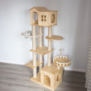 Climbing Wooden House Solid Wood Rack Space Capsule Luxury Summer Nest Cat Tree Large Multi-cat