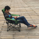 WONZOM Outdoor Foldable Chair Casual Portable Field Camping Chair Arm Chair Recliner Lounge Chair