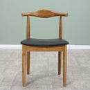 Solid Wood Horn Nordic Household Wooden Stool Backrest Chair Desk Log Dining Table Combination