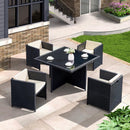 GC Outdoor Table And Chair Rattan Chair Combination Courtyard Leisure Balcony Terrace Garden Rattan