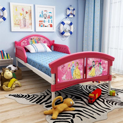 Disney Simple Plastic Children's Bed Girl Princess Bed Boy With Guardrail Toddler Single Bed Cartoon