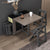 Foldable Dining Table And Chairs Solid Wood Belt Storage Multi-functional Table Set Retractable